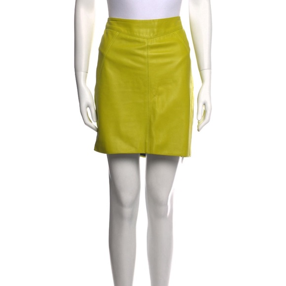 Jason Wu Leather Mini Skirt - Picture 1 of 4